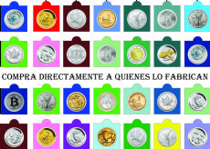 CARTONES PARA MONEDAS,  Grapar y Autoadhesivos.Con Pesta�a. Hasta - 60 % Descuento